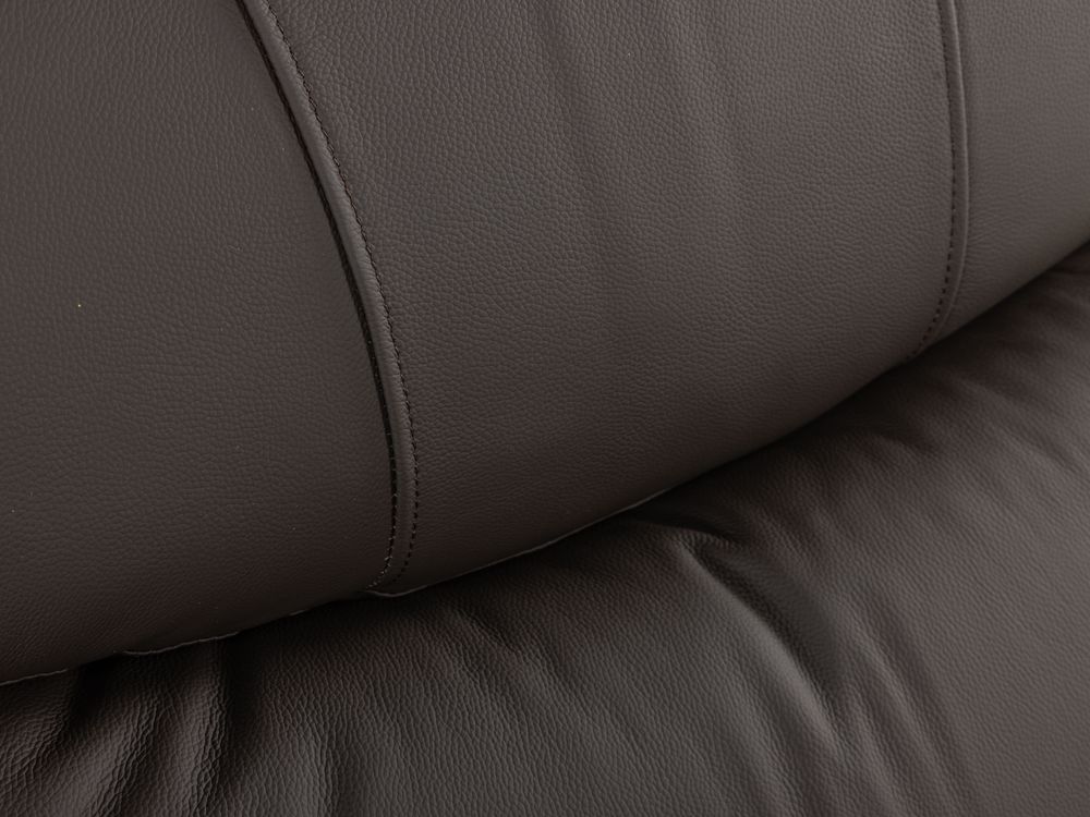 Elektrische relaxfauteuil GILBERT - Bruin leder DEZ-70-001-A-AB