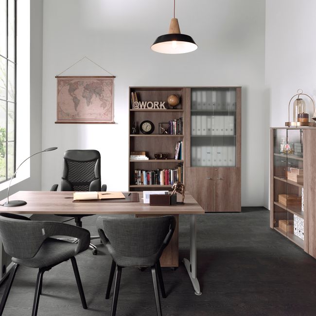 Halfhoge kast met transparant glas ARCHIVOS ARMARI