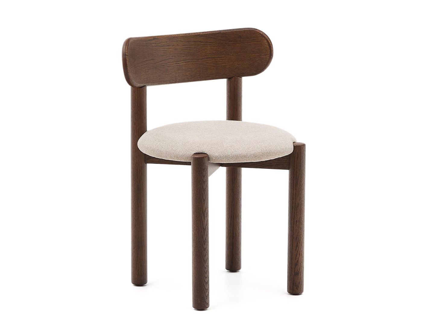 Eetkamerstoel NEBAI - Massief eiken / Walnoot