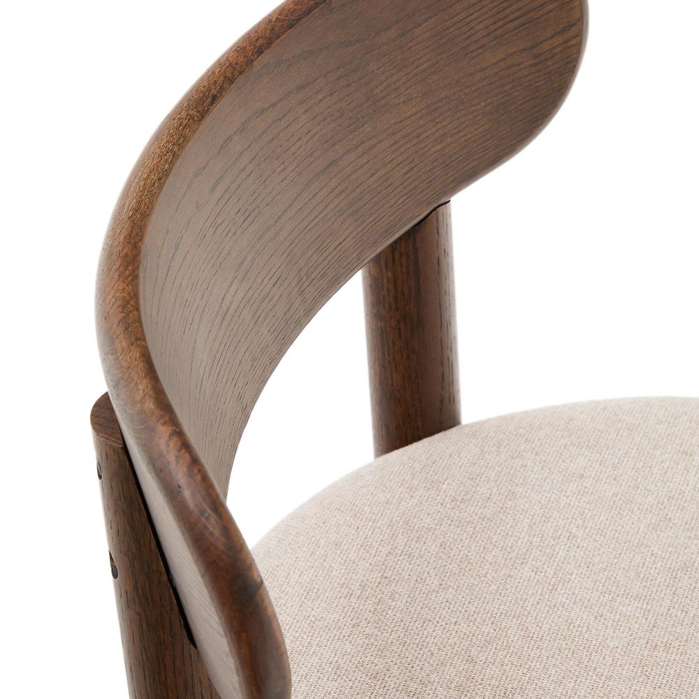 Eetkamerstoel NEBAI - Massief eiken / Walnoot KAV C0100136SO12