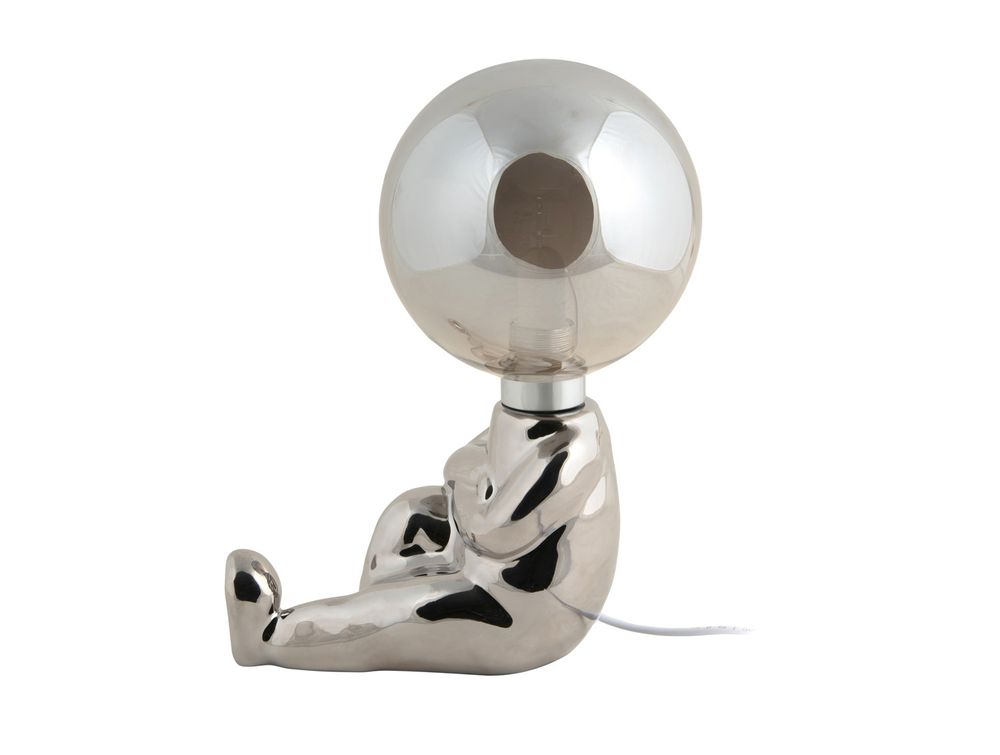 Tafellamp zittend figuurtje JOEY - Chrome Plated PST LM2074CH