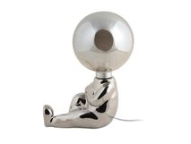 Tafellamp zittend figuurtje JOEY - Chrome Plated PST LM2074CH