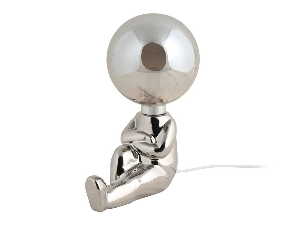 Tafellamp zittend figuurtje JOEY - Chrome Plated PST LM2074CH