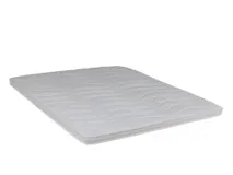 Wit koudschuim Topper HR35, met golvend patroon en een bies aan de zijkant.