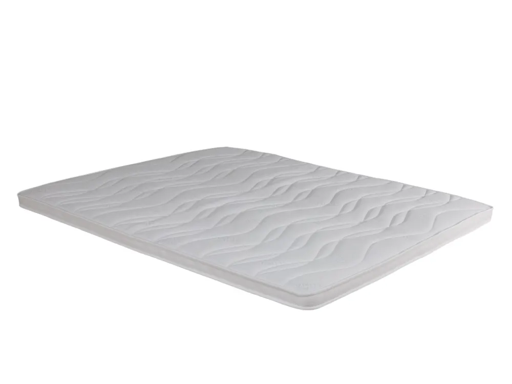Witte Topper HR35 van koudschuim met golvend gestikt patroon.