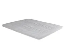 Witte Topper HR35 van koudschuim met golvend gestikt patroon.