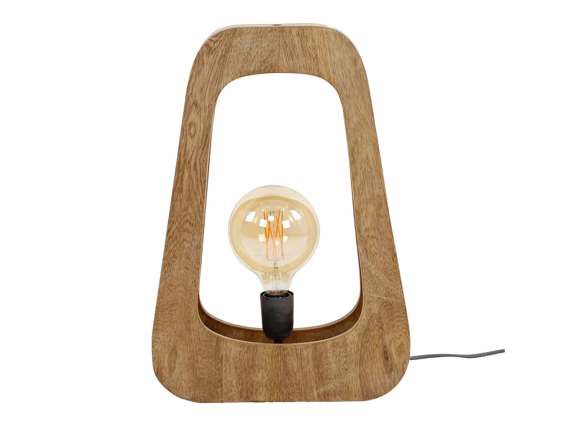 Tafellamp BRAY - Massief mango hout ZLS 7294-16