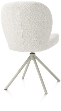 Draaibare eetkamerstoel JAXON - Wit XOO 48841IVO