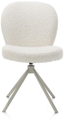 Draaibare eetkamerstoel JAXON - Wit XOO 48841IVO