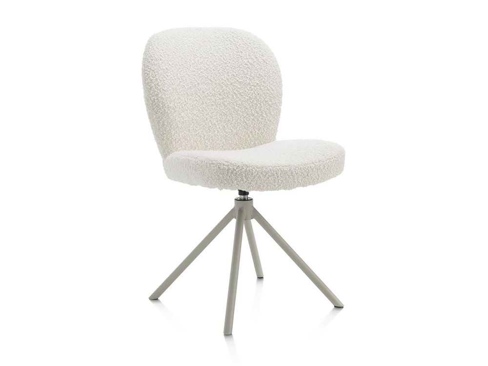 Draaibare eetkamerstoel JAXON - Wit XOO 48841IVO