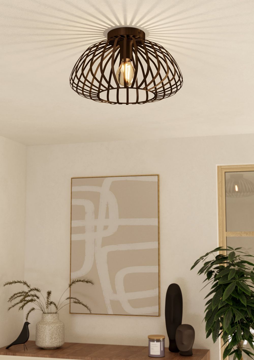 Plafondlamp ESPINAL - Brons EGL 901096