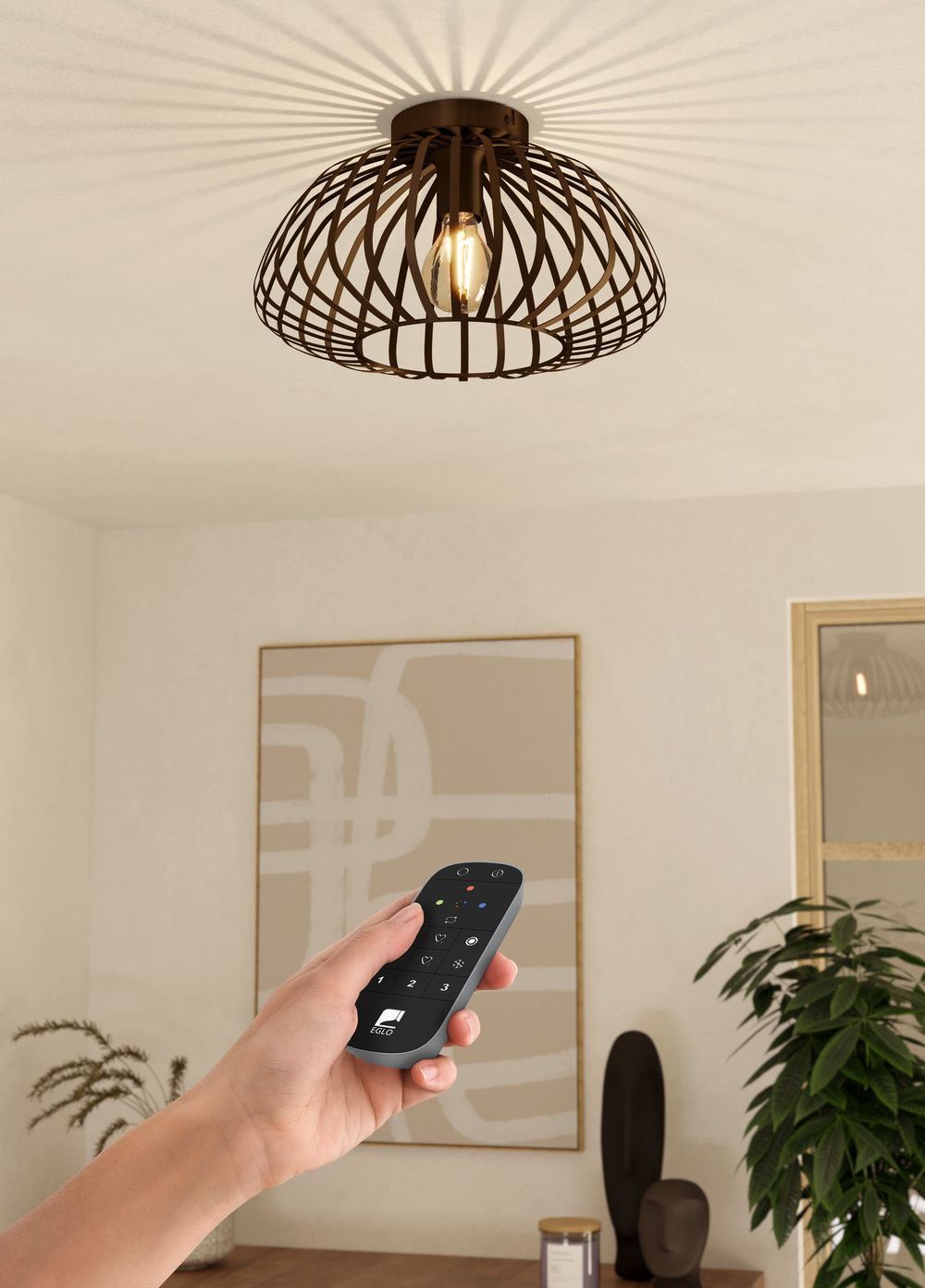Plafondlamp ESPINAL - Brons EGL 901096
