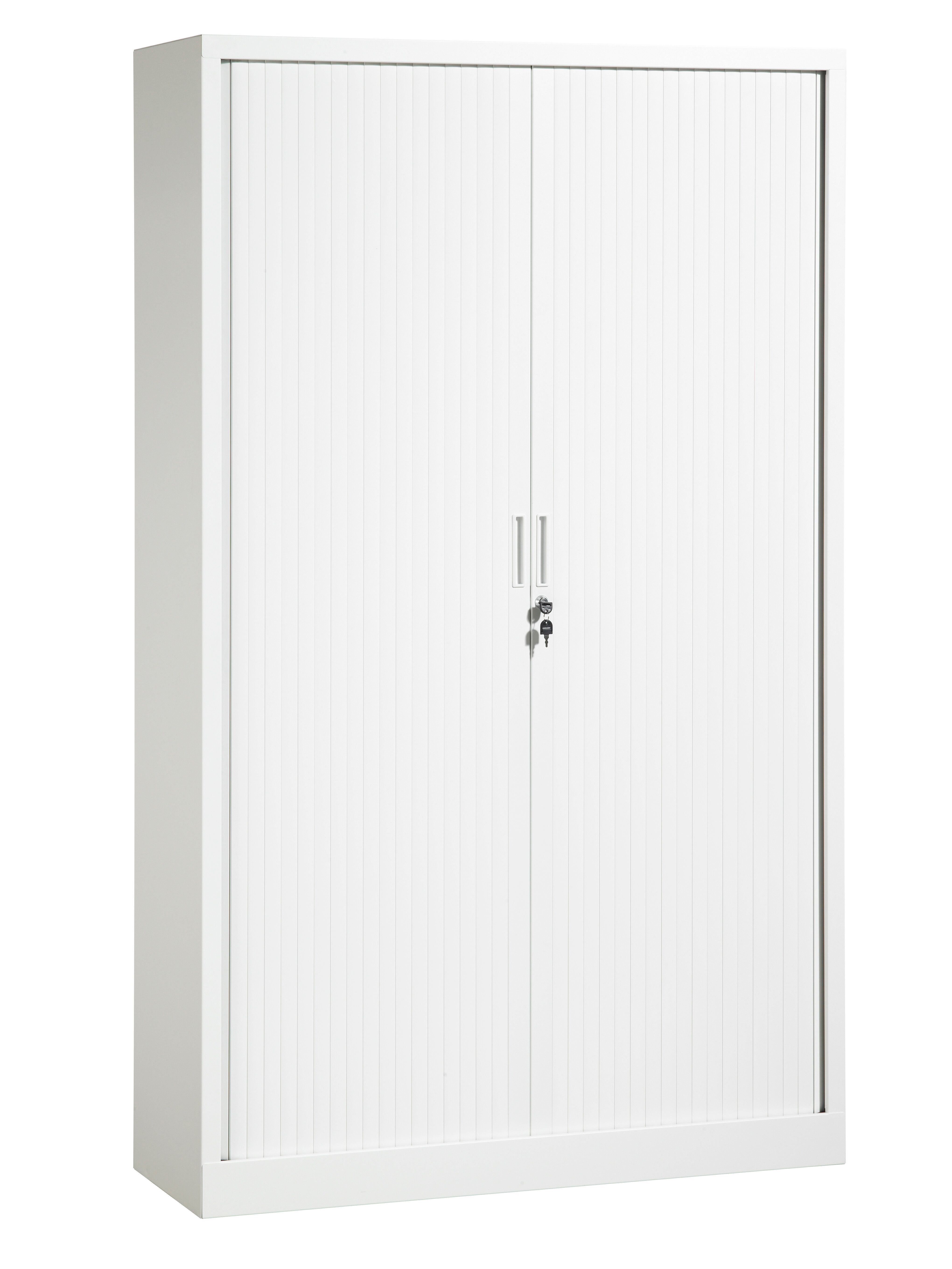 Roldeurkast met 4 legplanken - Wit