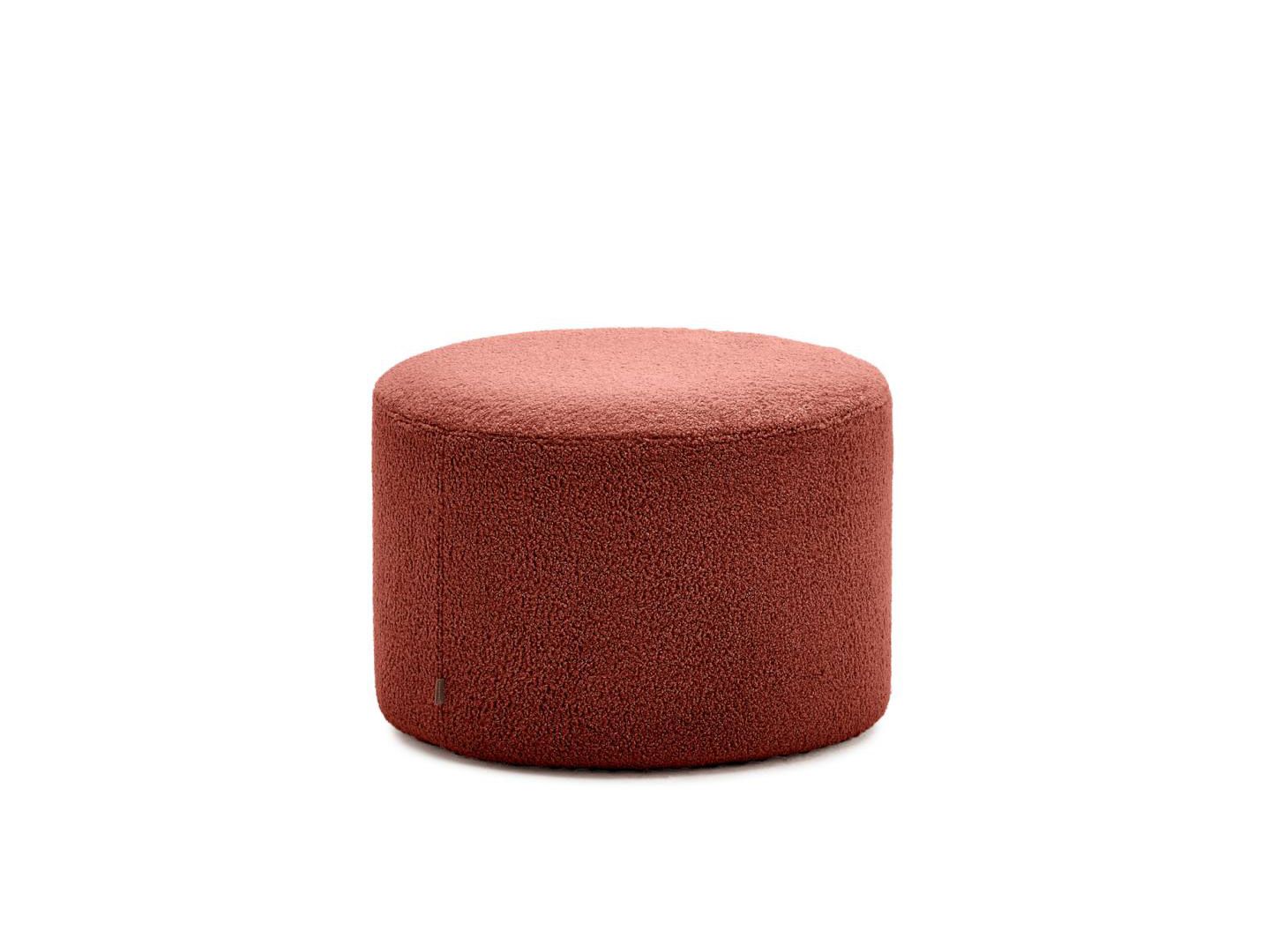 Poef met afneembare hoes KAELI - Groen Bouclé