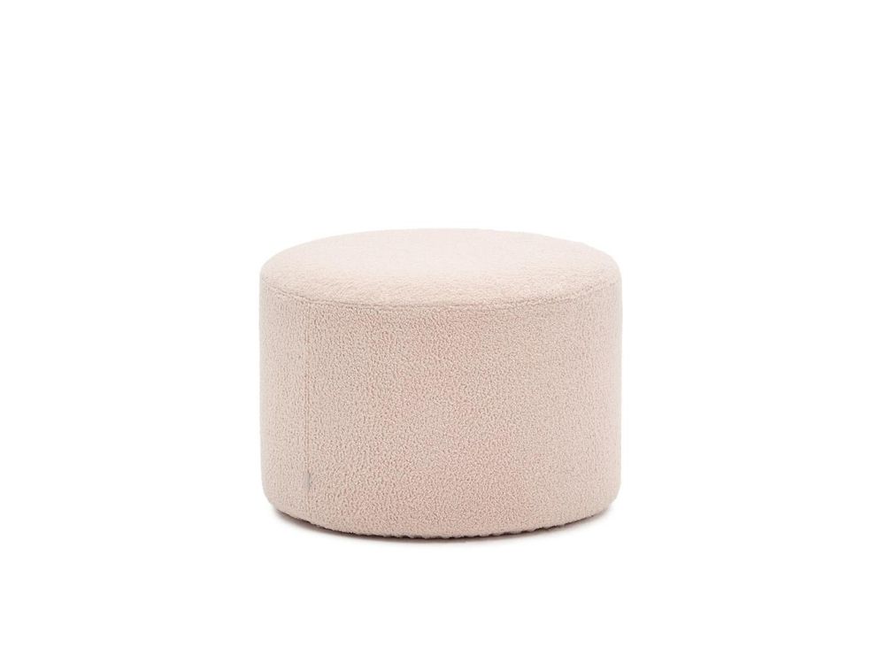 Poef met afneembare hoes KAELI - Terracotta Bouclé KAV S84081HI69