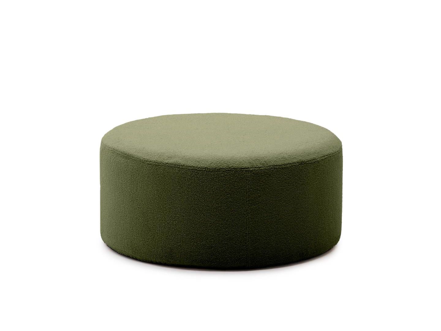 Poef met afneembare hoes KAELI - Terracotta Bouclé KAV S84082HI19