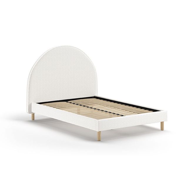 Bed incl. lattenbodem 140 x 200 cm MOON - Wit bouc
