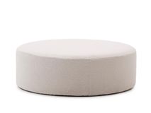 Poef met afneembare hoes KAELI - Ecru Bouclé KAV S84083HI39