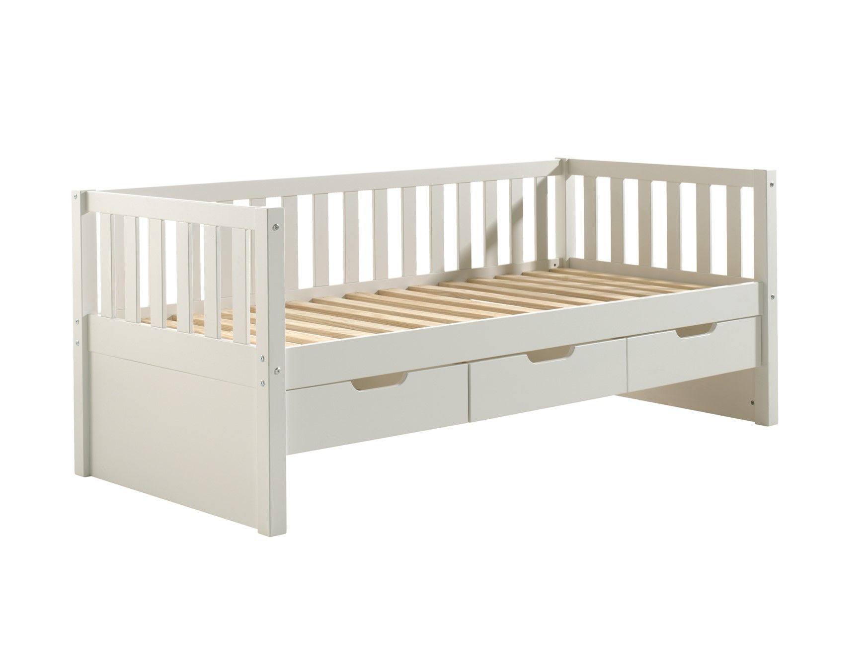 Kajuitbed incl. lattenbodem en lades FRITZ - Wit VPC-28-000004