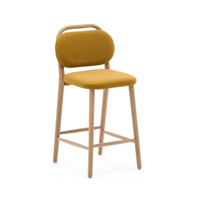 Barstoel HELDA - Beige Chenille