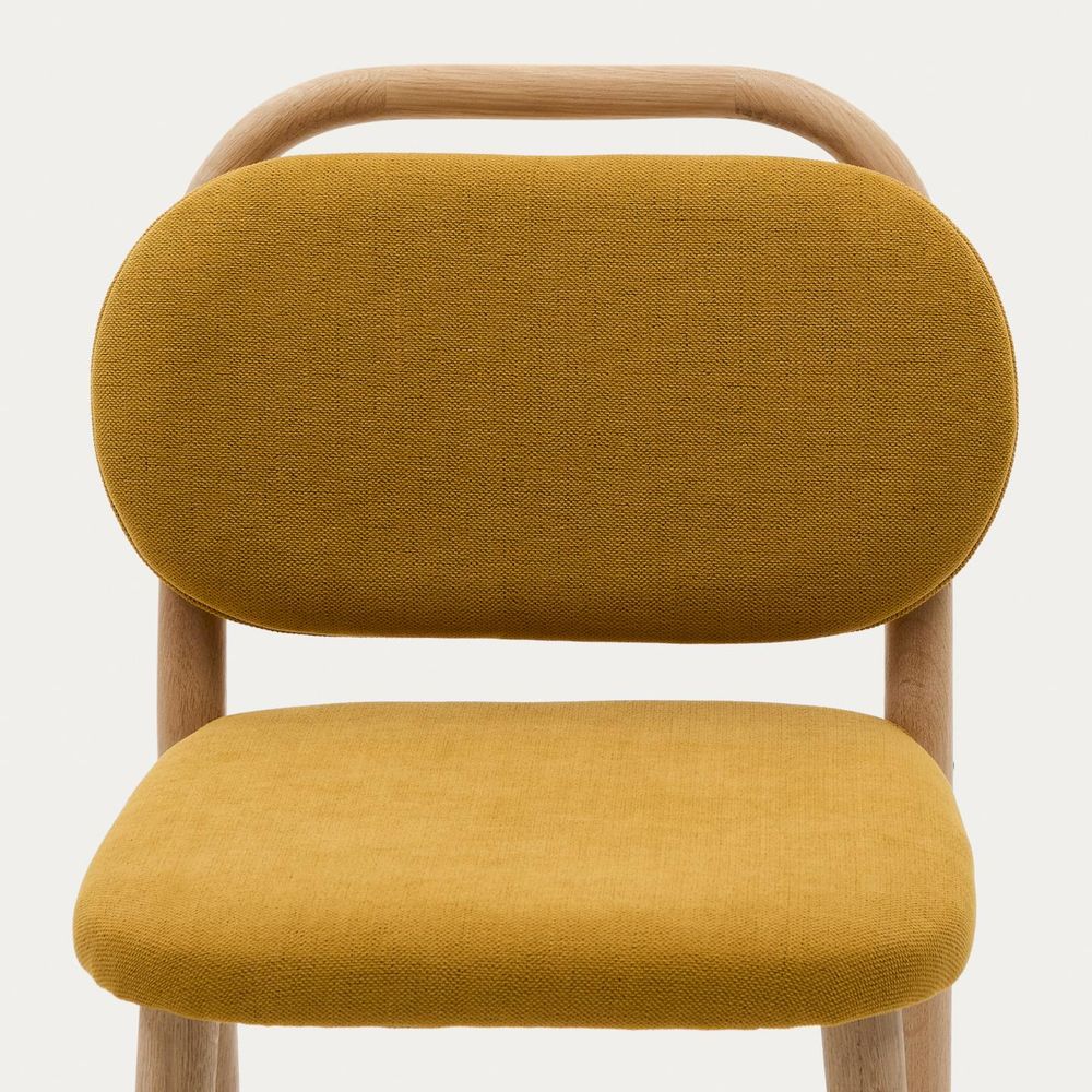 Barstoel HELDA - Mosterd Chenille KAV C0600040MY81H