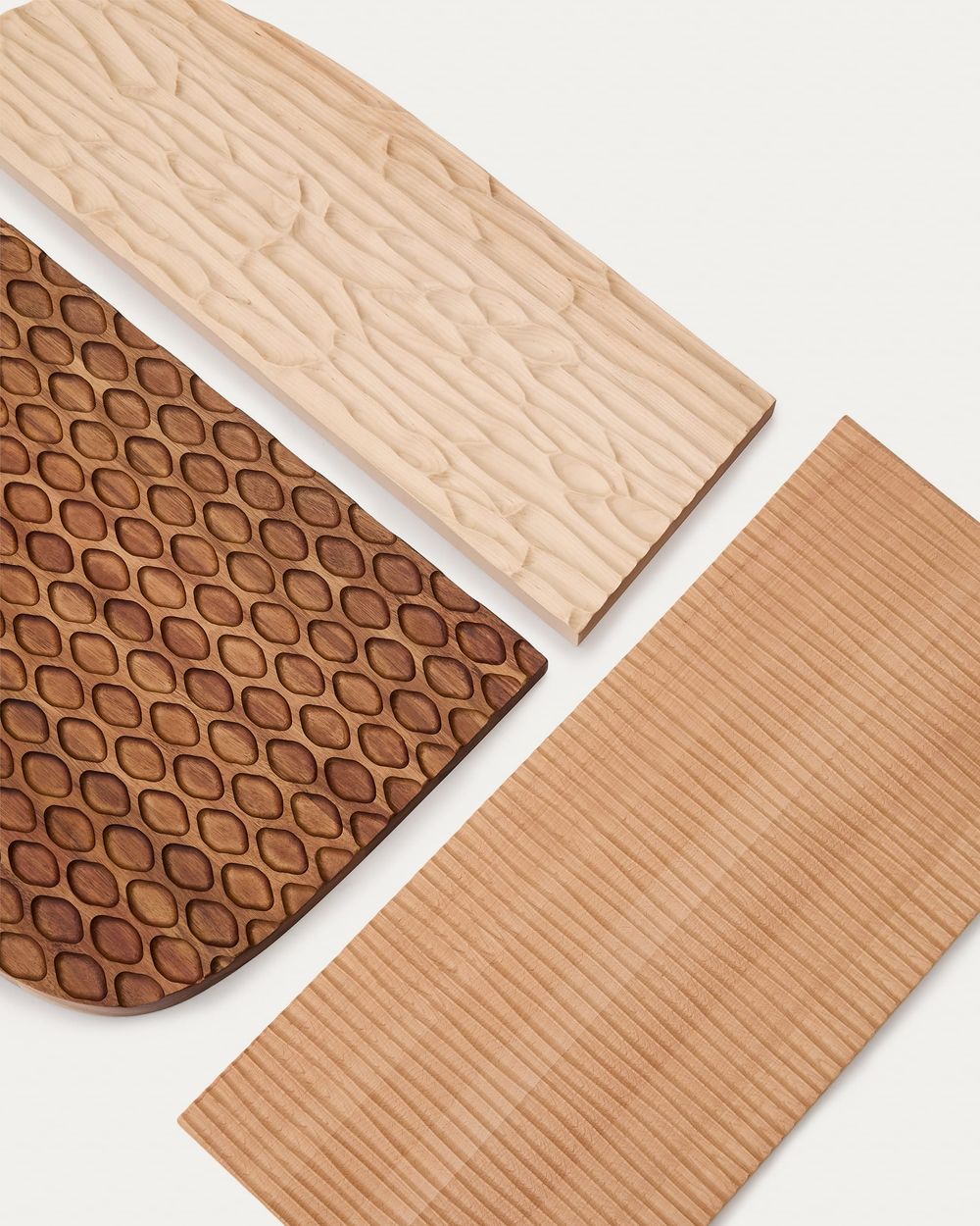 Muurpaneel set van 3 TRIVAX - Acaciahout KAV D00043MA10