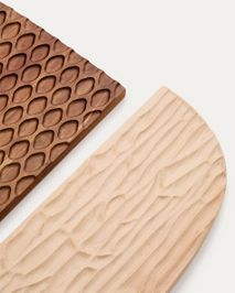 Muurpaneel set van 3 TRIVAX - Acaciahout KAV D00043MA10