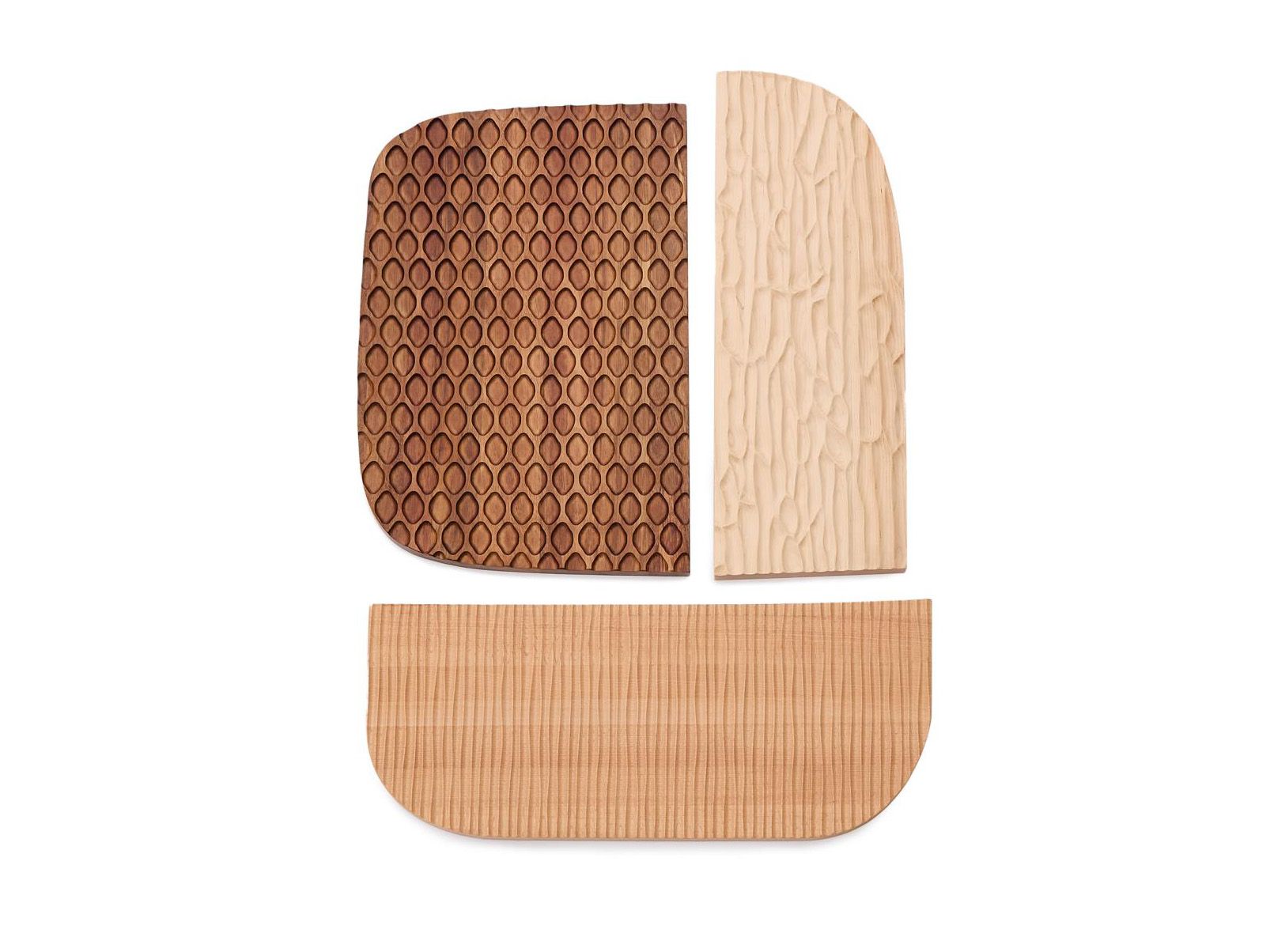 Muurpaneel set van 3 TRIVAX - Acaciahout KAV D00043MA10