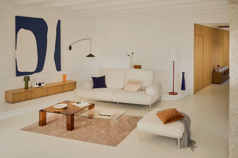 Vloerlamp NAVAT - Wit/Terracotta KAV L0200040RR04