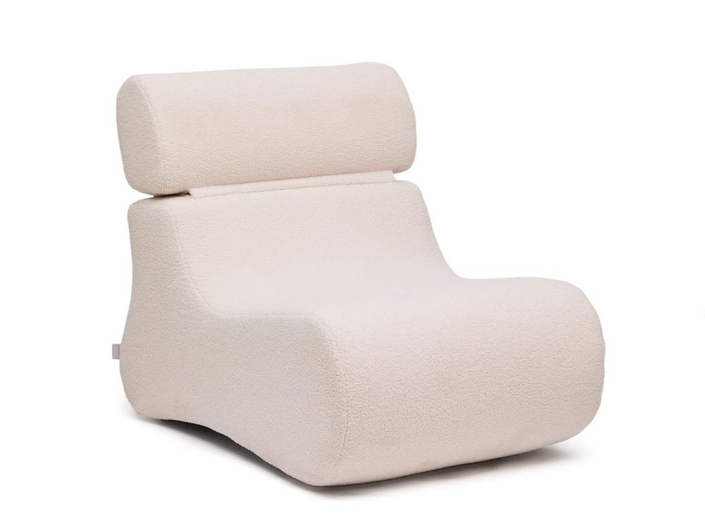 Fauteuil CLUB - Terracotta bouclé KAV S44210HI39