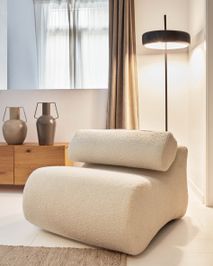 Fauteuil CLUB - Terracotta bouclé KAV S44210HI39