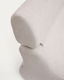 Fauteuil CLUB - Parelmoer chenille KAV S44210TB12