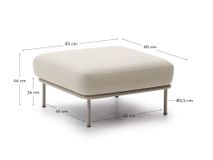 Voetbank AURUM - Ecru KAV S84880NR39