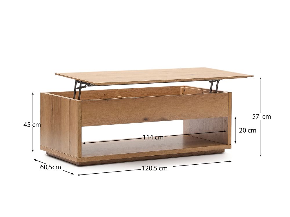 Salontafel ALGUEMA - Eikenfineer KAV T0600042MM40