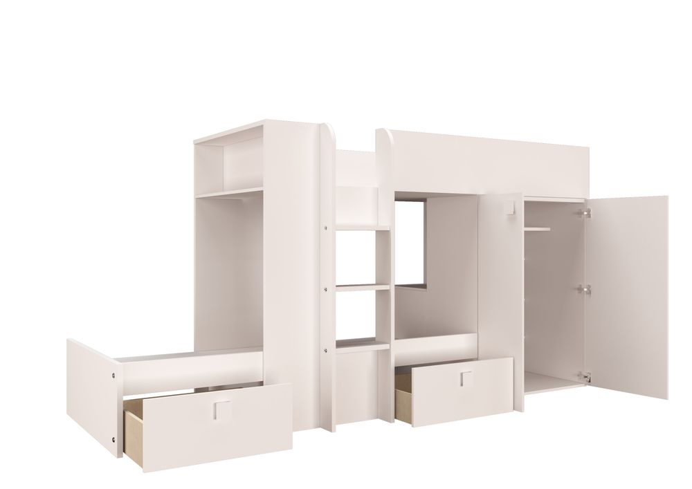 Stapelbed MAXIM - Wit TRA-1-000005