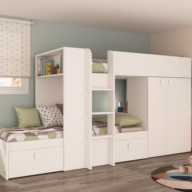 Stapelbed MAXIM - Wit