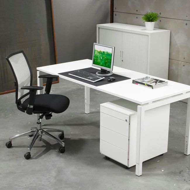 Ladeblok met 4 laden ORANGE - Wit