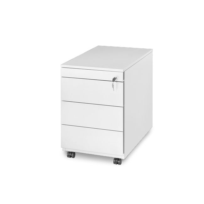 Ladeblok met 4 laden ORANGE - Wit