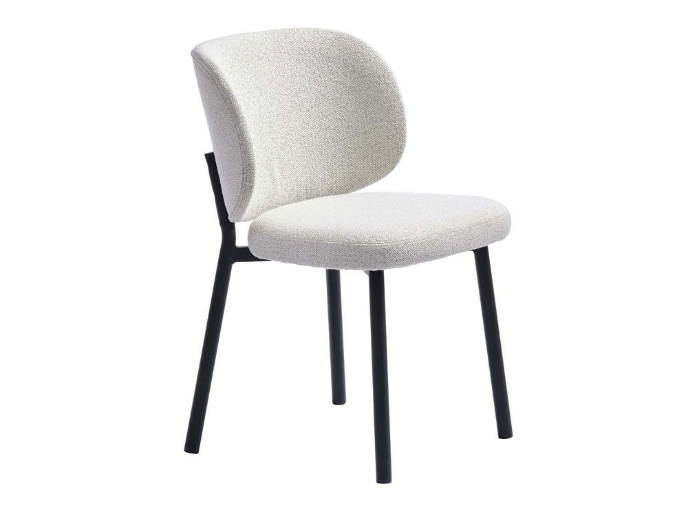 Eetkamerstoel SWANN - Off White Bouclé UNI-1-001