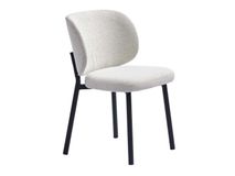 Eetkamerstoel SWANN - Off White Bouclé UNI-1-001