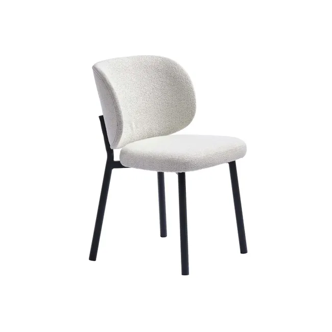 Eetkamerstoel SWANN - Grey Bouclé