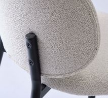 Eetkamerstoel SWANN - Off White Bouclé UNI-1-001