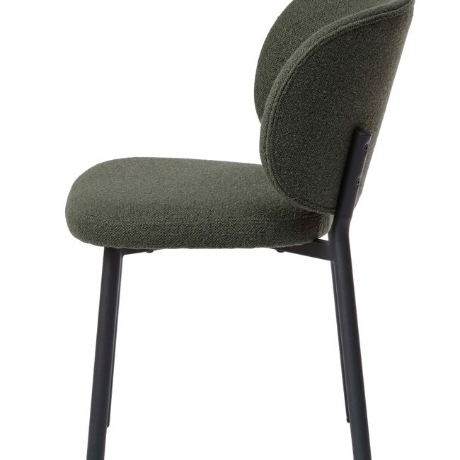 Eetkamerstoel SWANN - Grey Bouclé