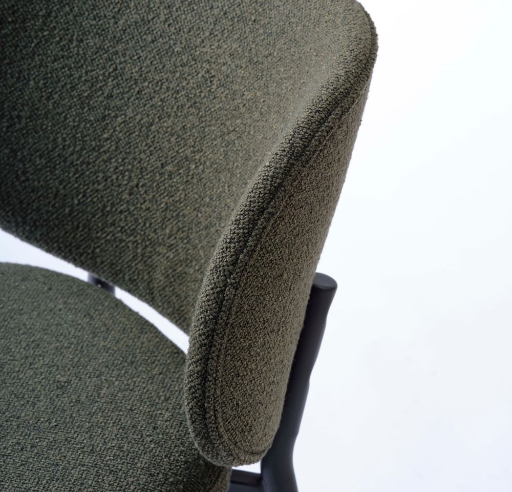 Eetkamerstoel SWANN - Grey Bouclé UNI-1-003