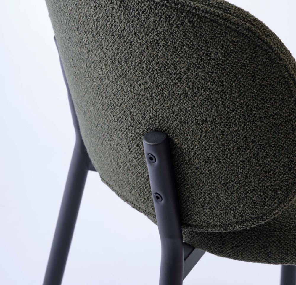 Eetkamerstoel SWANN - Grey Bouclé UNI-1-003