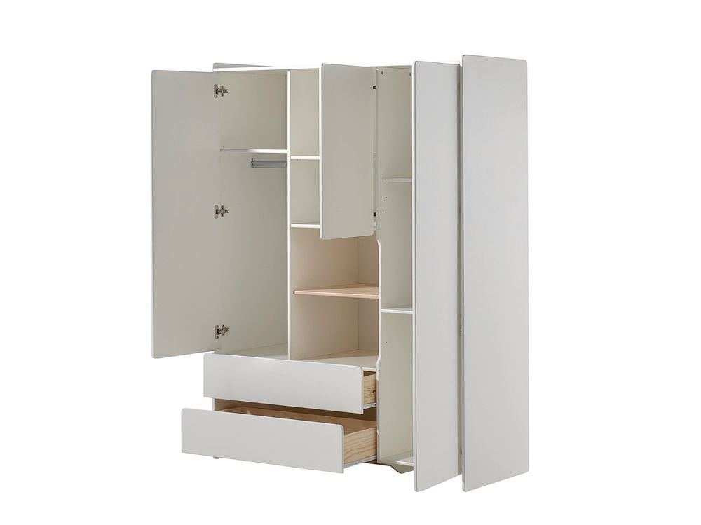Kleerkast KIDDY - Wit gelakt VPC-26-000011