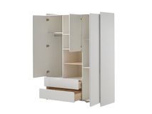 Kleerkast KIDDY - Wit gelakt VPC-26-000011