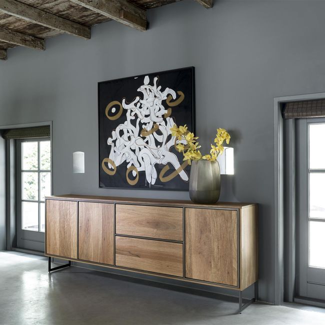 Dressoir TRAPANI - Hout/Metaal
