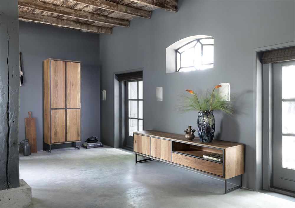 TV-meubel TRAPANI - Hout/Metaal HEH 51934MAN