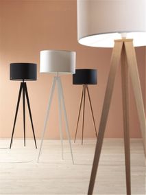 Vloerlamp TRIPOD - Wood Black ZVR 5000806
